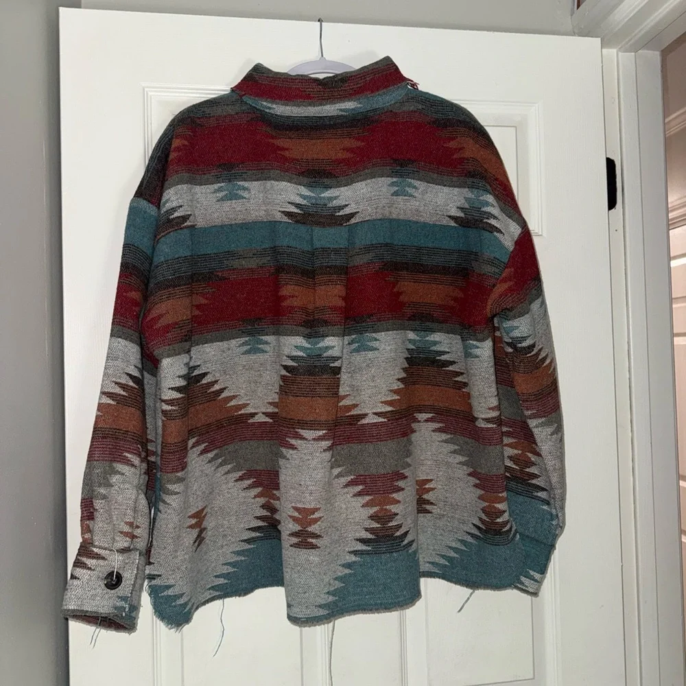 Aztec Button-Up Jacket - Picture 2 of 4